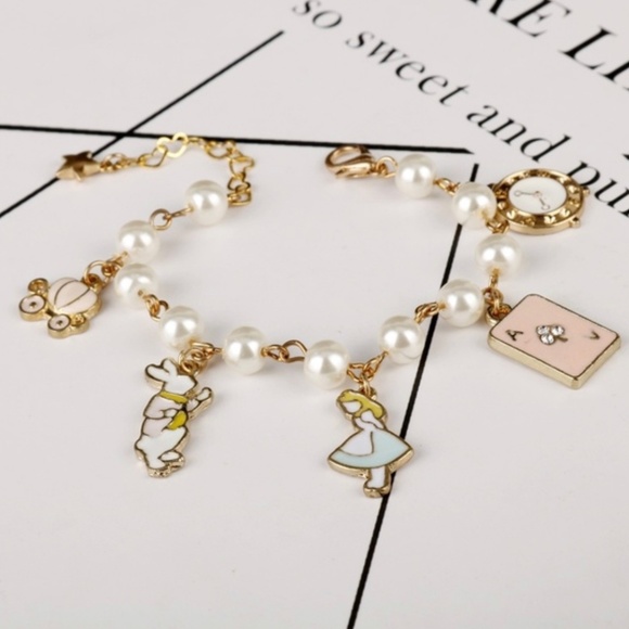 Dainty Alice in Wonderland Bracelet - Picture 2 of 2